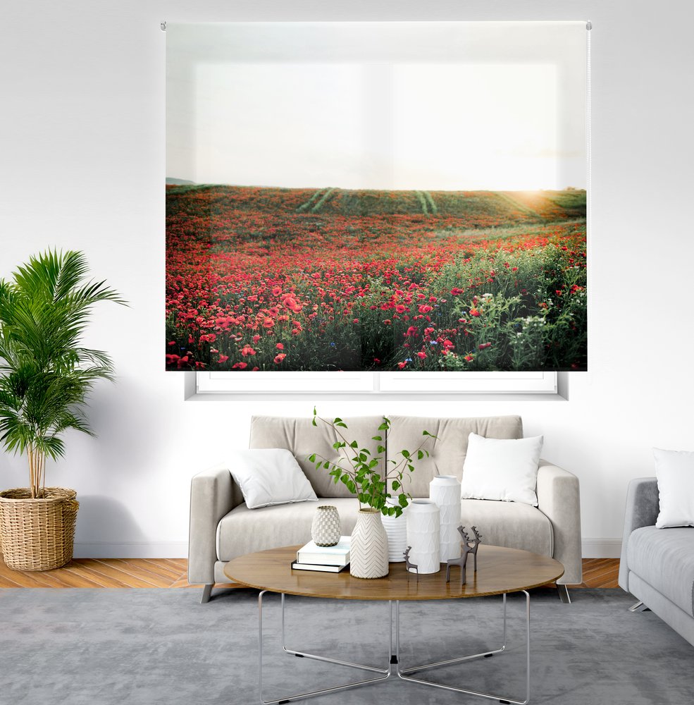 Happystor HSCP93009 Estor Enrollable Estampado Digital Paisajes Tejido Traslúcido