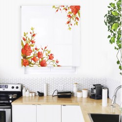 Happystor  HSCCExc058005 Estor Enrollable Estampado Digital Cocina Tejido Traslúcido