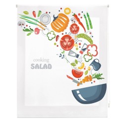 Happystor HSCC52380 Estor Enrollable Estampado Digital Cocina Tejido Traslúcido