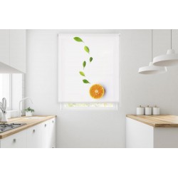 Happystor HSCC58011 Estor Enrollable Estampado Digital Cocina Tejido Traslúcido